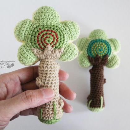 Tree Baby Rattle Amigurumi Pattern, Tree..