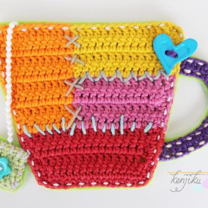 Teacup Crochet Patchwork,Crochet Pa..