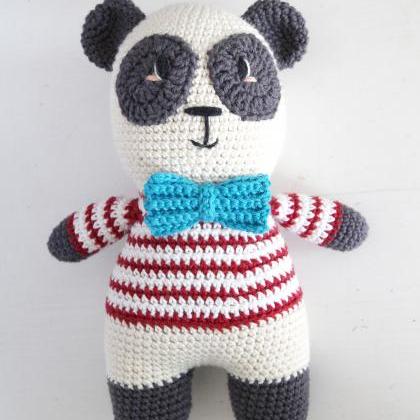 Panda Boy Amigurumi Pattern, Panda Amigurumi..