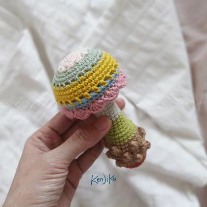 Mushroom Baby Rattle,crochet Pattern,diy,baby..
