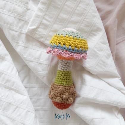 Mushroom Baby Rattle,crochet Pattern,diy,baby..