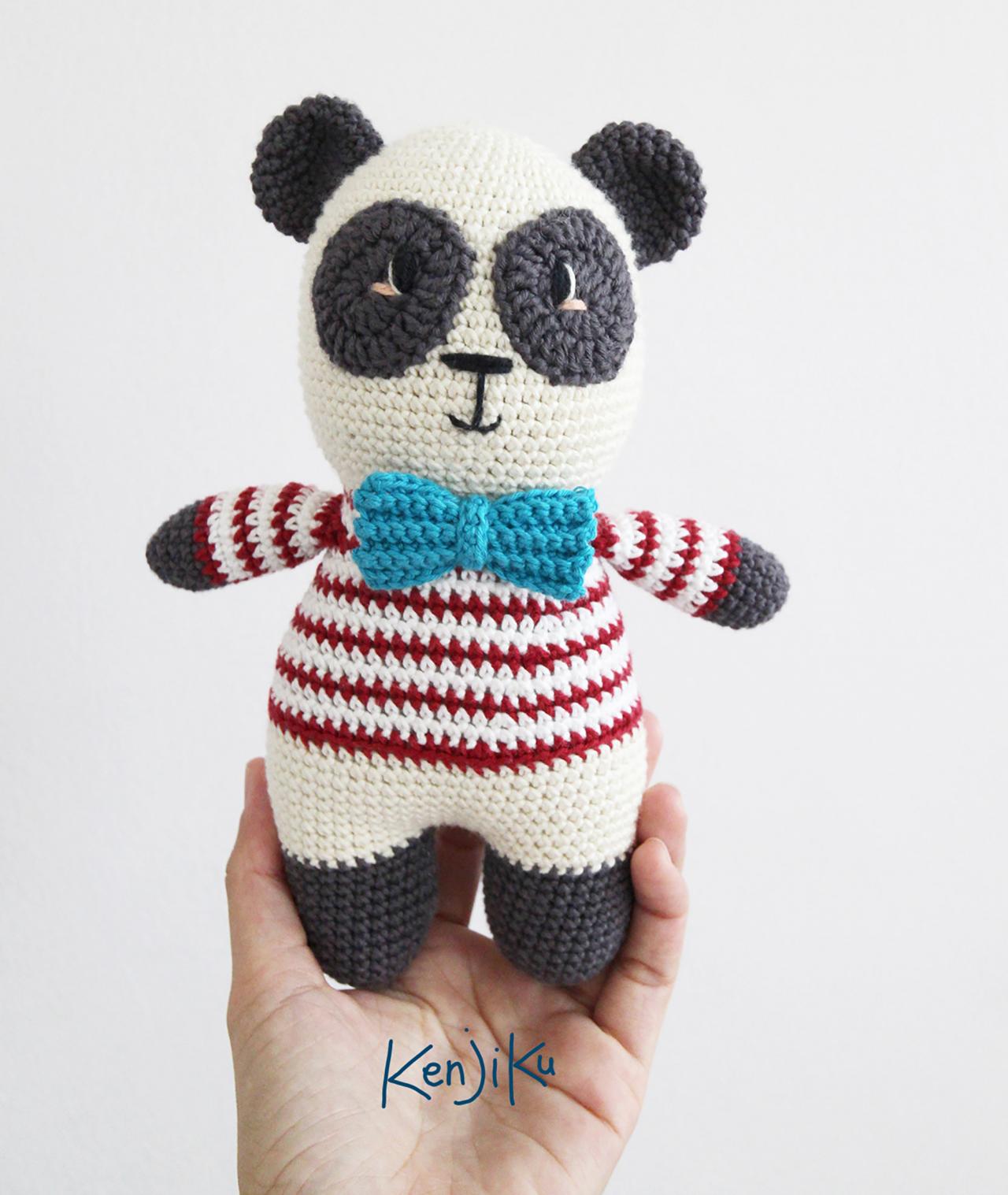 Panda Boy Amigurumi Pattern, Panda Amigurumi Pattern, Panda, Panda Amigurumi Pdf Pattern, Panda Crochet Pattern