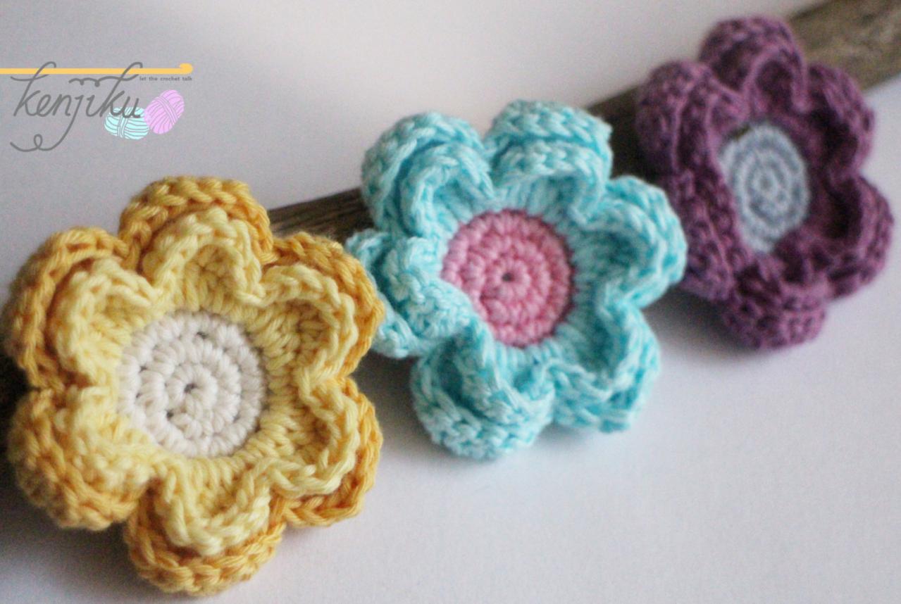 6 Petals Flower,flower Brooch,flower Hairclip,flower Home Decor,flower Crochet Pattern,flower Diy,crochet Flower Pattern,crochet Flower