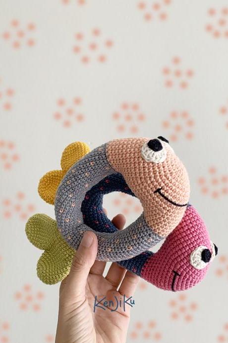 Fish Baby Rattle | Baby Rattle | Fish Baby Toy | Baby Toy | Fish Pattern | Fish Amigurumi Pattern