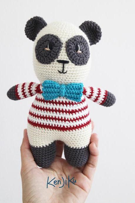 Panda Boy Amigurumi Pattern, Panda Amigurumi Pattern, Panda, Panda Amigurumi PDF Pattern, Panda Crochet Pattern