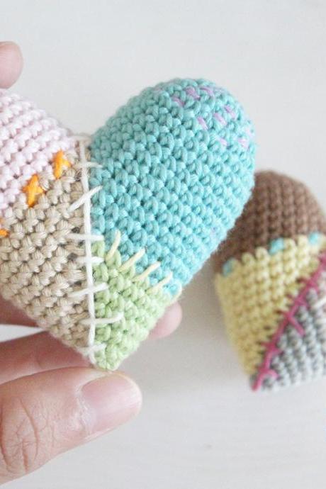 Heart Patchwork Amigurumi Pattern