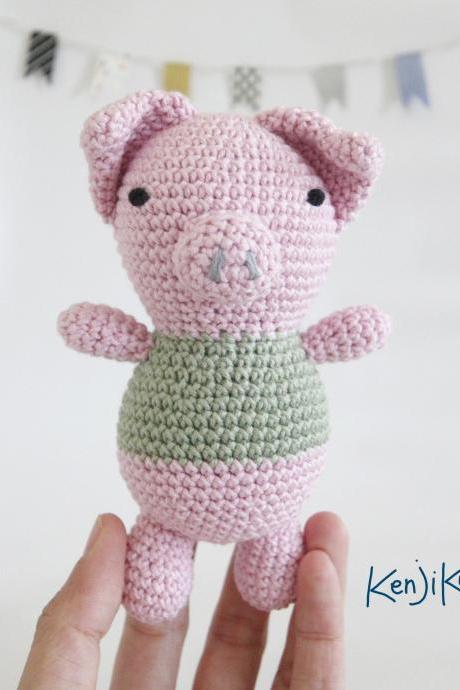 Piggo The Piglet Amigurumi Pattern, Beginner Friendly Pattern, Pig Amigurumi Pattern, Pig Crochet